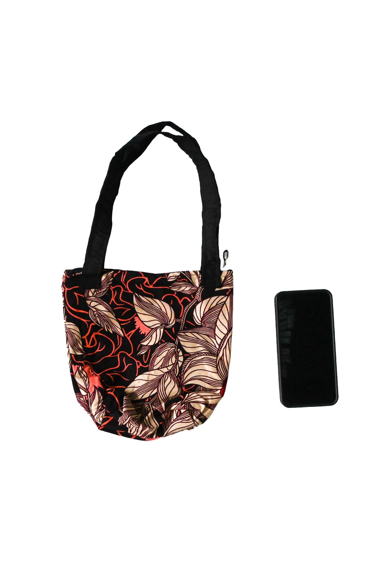 Sac en tissus Wax - Rose - Motif Africain - 22 x 22 cm