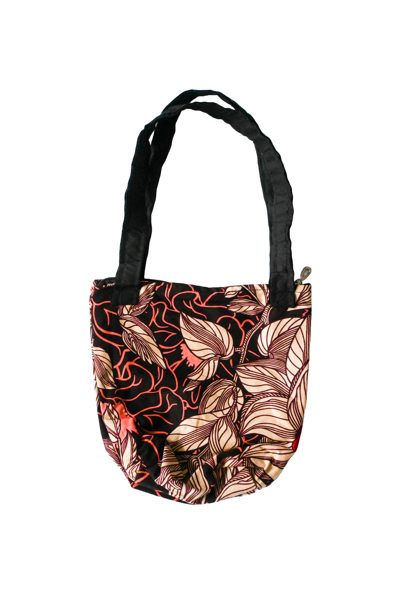 Sac en tissus Wax - Rose - Motif Africain - 22 x 22 cm