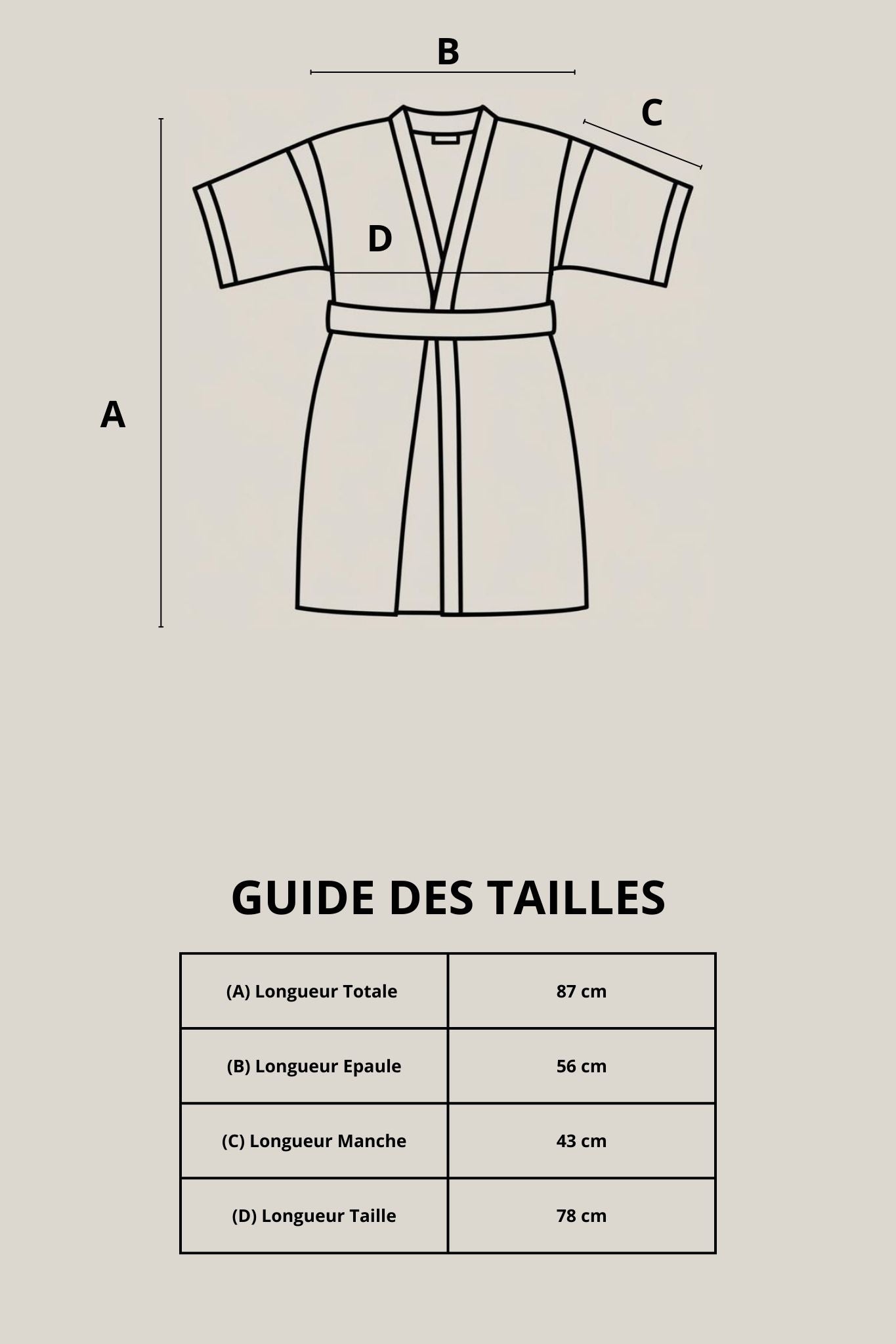 Short Kimono in Wax Fabric - One Size - White - African Pattern